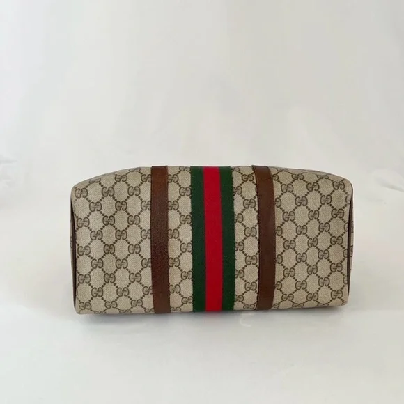 ✨ Vintage Gucci GG Supreme Web Boston Bag - Sherry Line ✨ - Picture 6 of 11